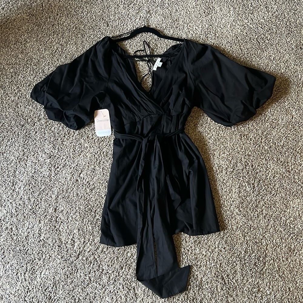 Black mini dress
